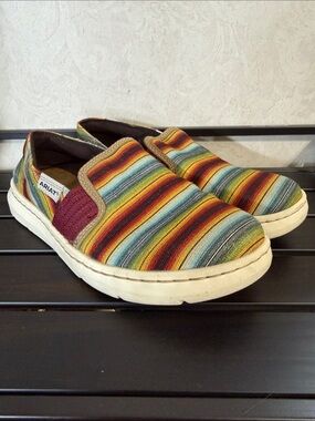 Women's Ariat Shoe, Ryder, Old Muted Serape Slip On
